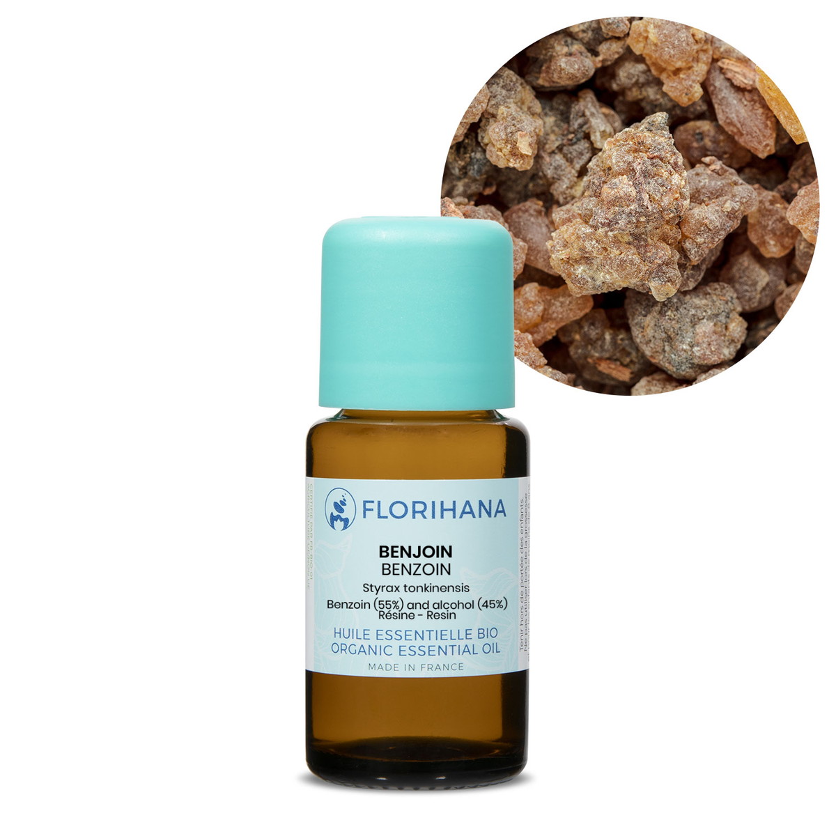 【オーガニック】 ベンゾイン 15g(15ml) 【精油 エッセンシャルオイル アロマオイル アロマ フロリハナ Florihana】