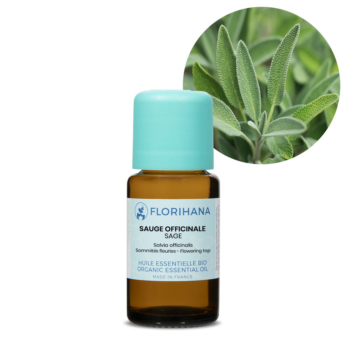 【オーガニック】 セージ　15g(16.5ml) 【精油 エッセンシャルオイル アロマオイル アロマ フロリハナ Florihana】