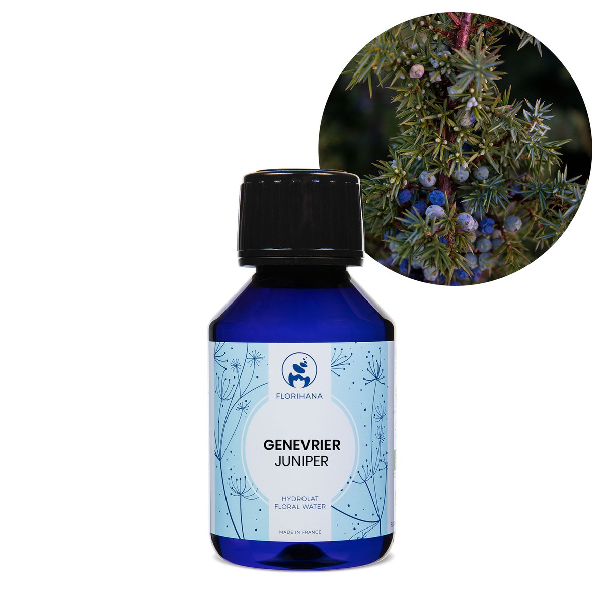 【オーガニック】 ジュニパー　100ml 【フローラルウォーター 芳香蒸留水 ハイドロソル アロマ 化粧水 フロリハナ Florihana】