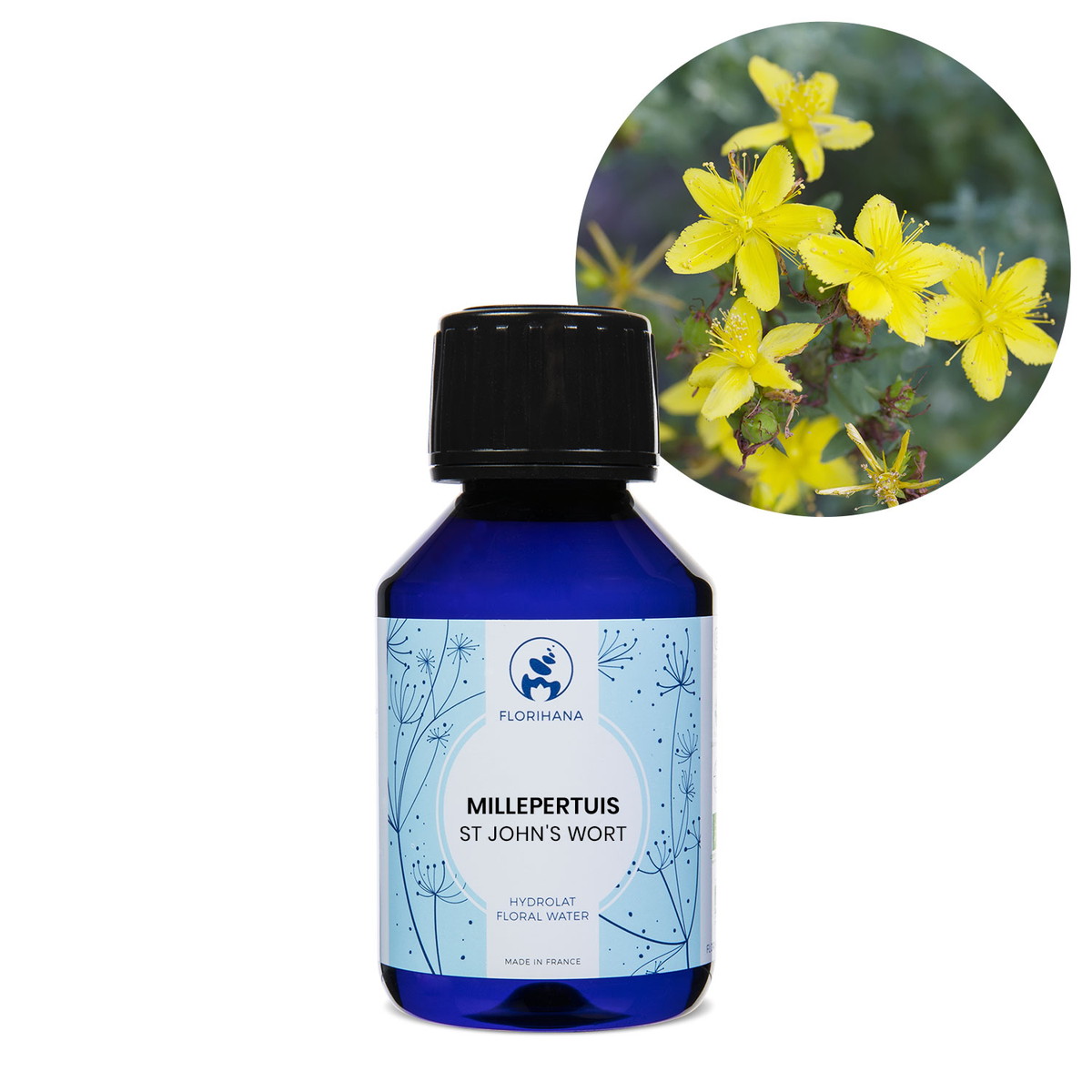 【オーガニック】 セントジョ−ンスワ−ト/セイヨウオトギリソウ　100ml 【フローラルウォーター 芳香蒸留水 ハイドロソル アロマ 化粧水 フロリハナ Florihana】