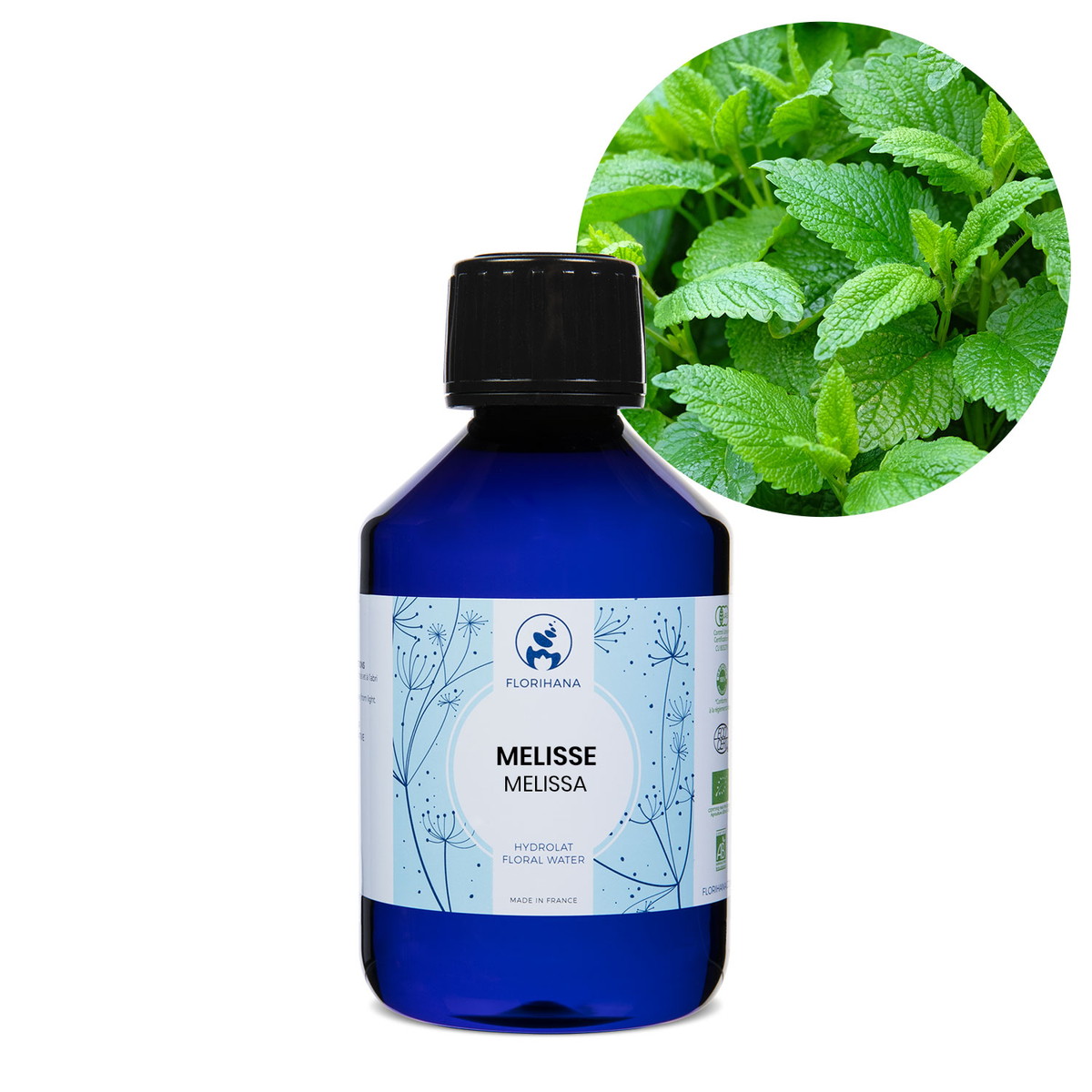 【オーガニック】 メリッサ　200ml 【フローラルウォーター 芳香蒸留水 ハイドロソル アロマ 化粧水 フロリハナ Florihana】