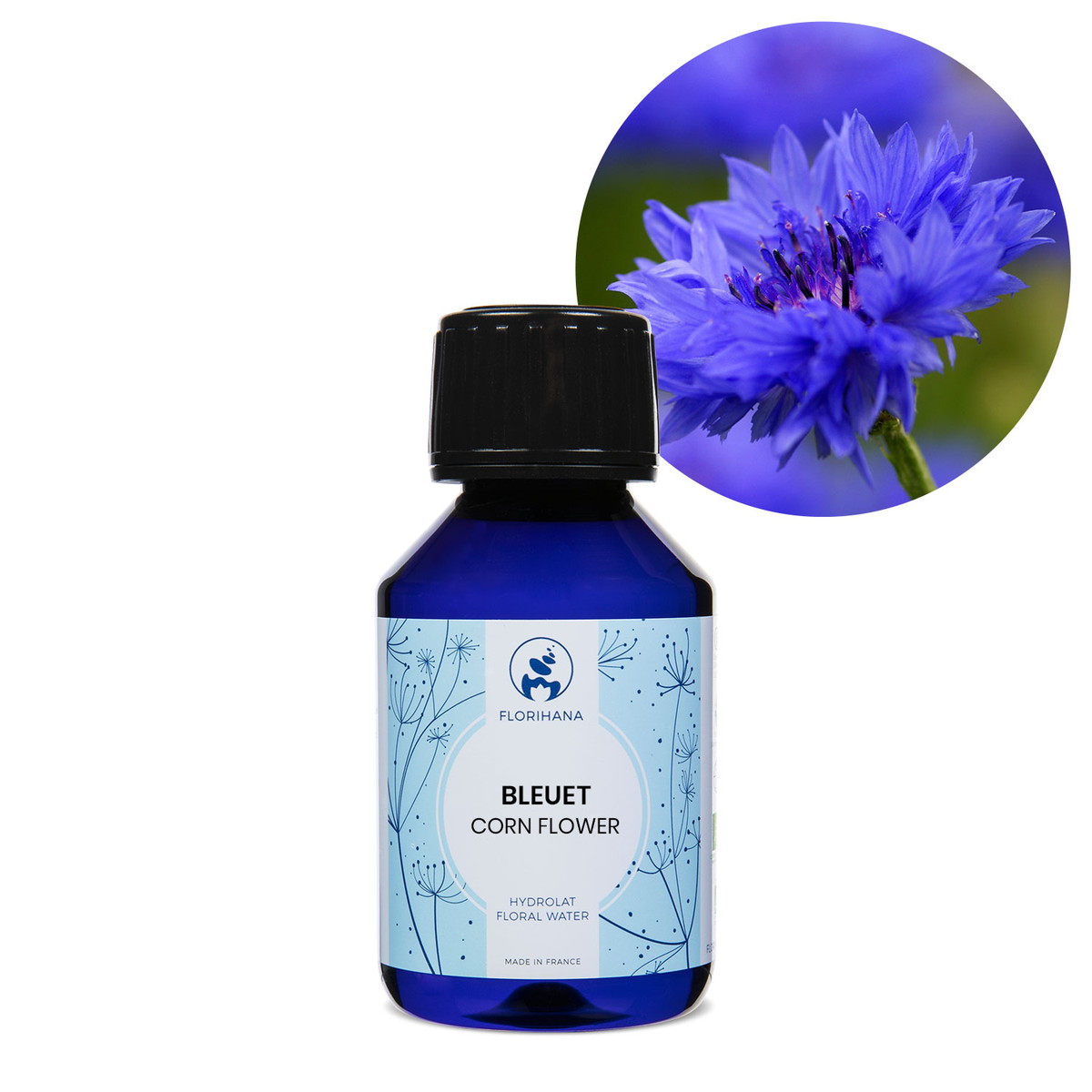 【オーガニック】 コーンフラワー 100ml 【フローラルウォーター 芳香蒸留水 ハイドロソル アロマ 化粧水 フロリハナ Florihana】