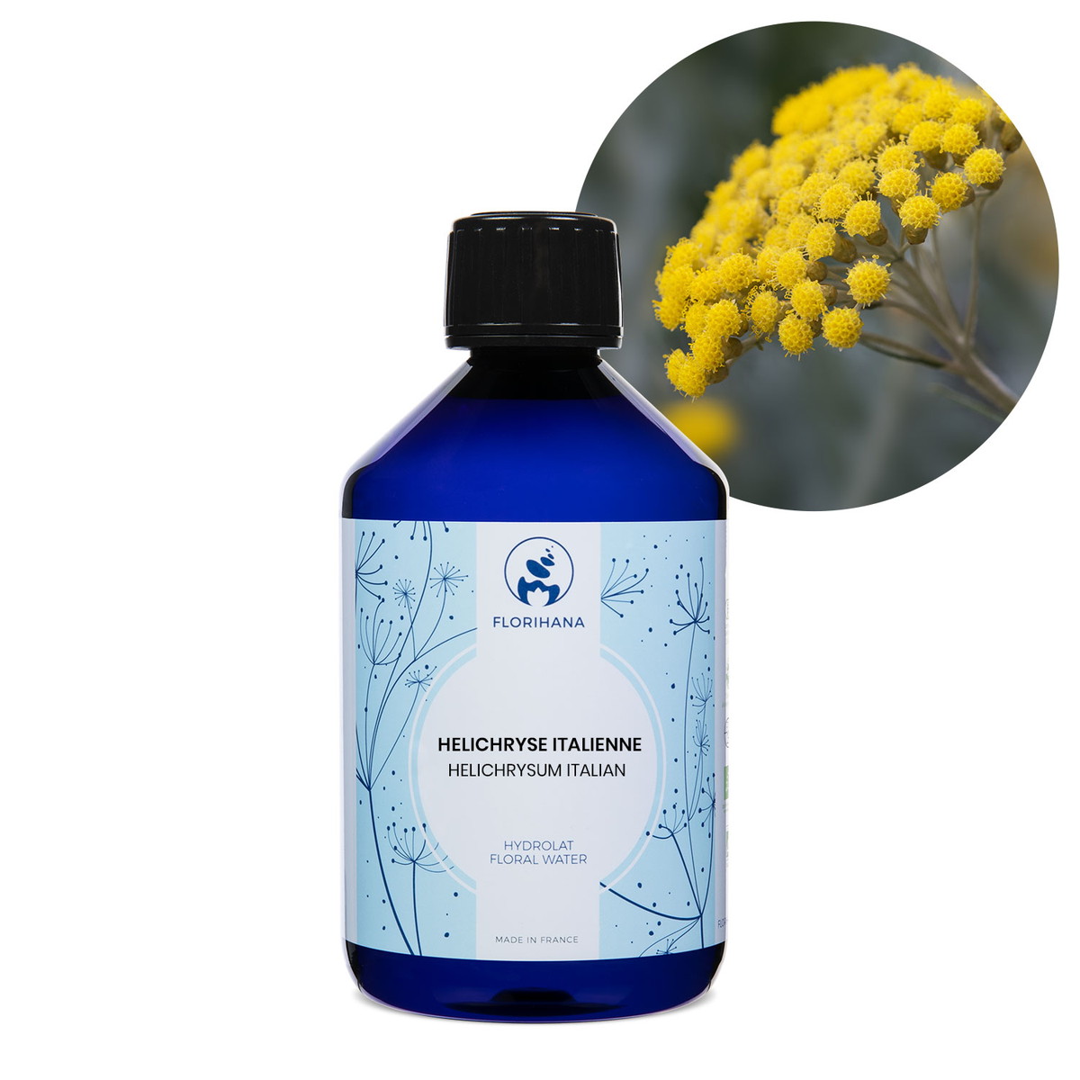 【オーガニック】 ヘリクリサム　イモーテル　500ml 【フローラルウォーター 芳香蒸留水 ハイドロソル アロマ 化粧水 フロリハナ Florihana】