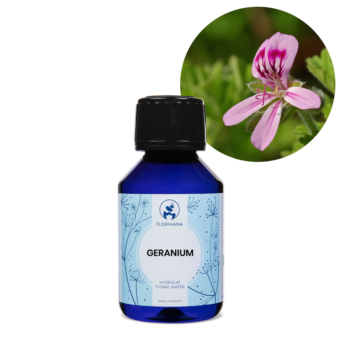 【オーガニック】 ゼラニウム　100ml 【フローラルウォーター 芳香蒸留水 ハイドロソル アロマ 化粧水 フロリハナ Florihana】