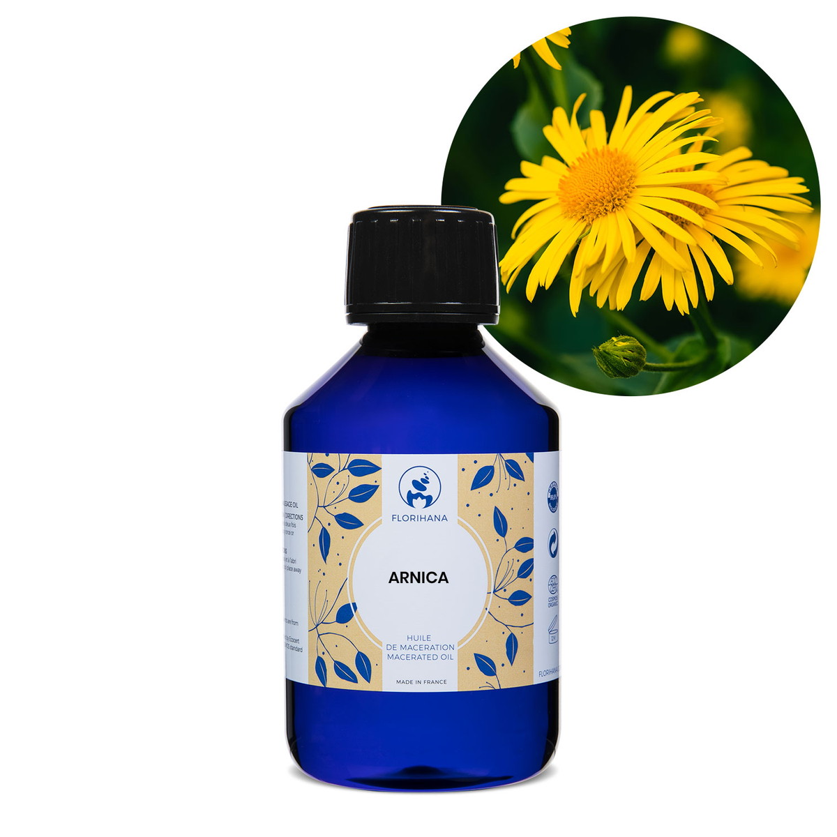 【オーガニック】 アルニカ 200ml 【マセレーションオイル 植物油 浸出油 ベースオイル アロマ フロリハナ Florihana】