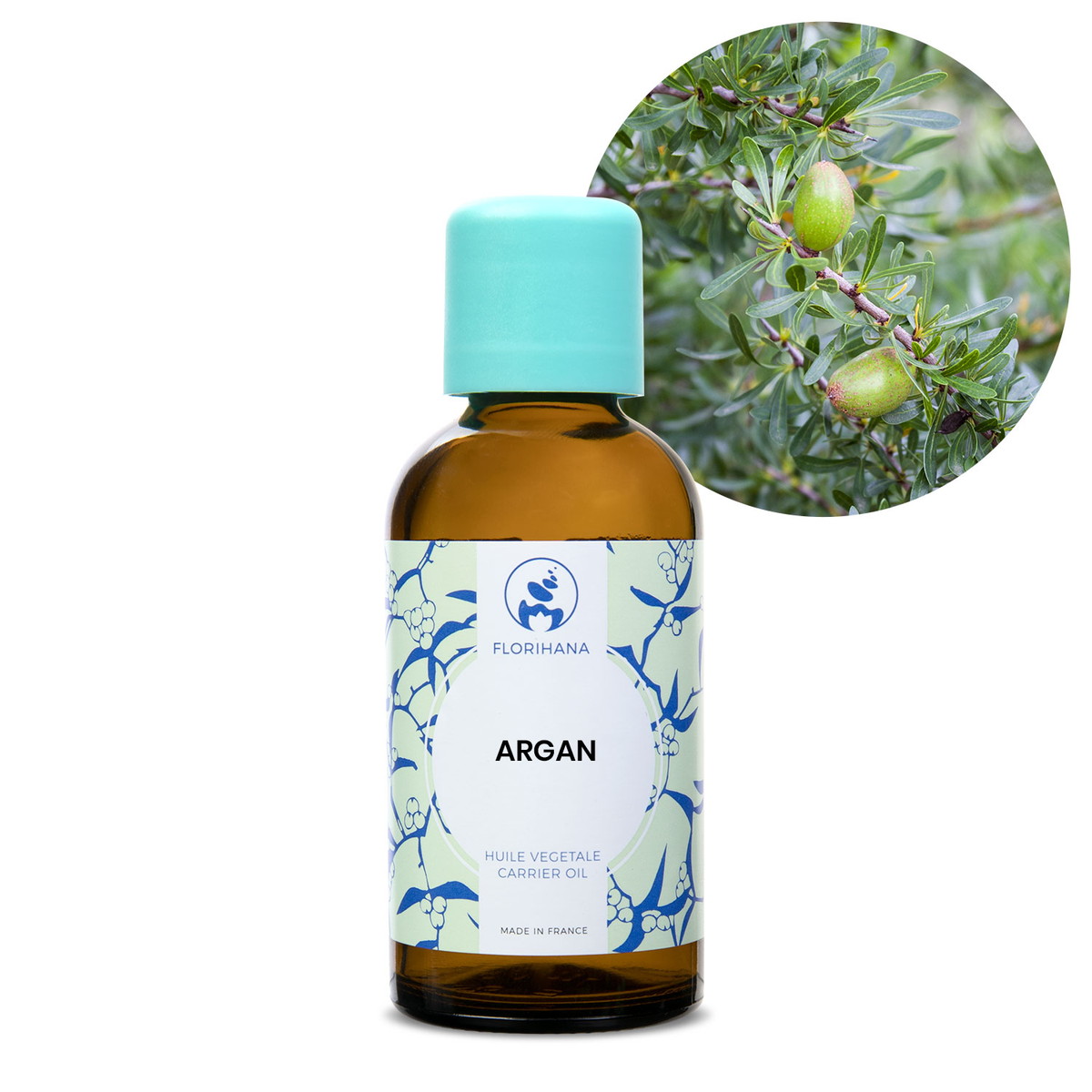 【オーガニック】 アルガン 50ml 未精製 【キャリアオイル 植物油 ベースオイル スキンケア アロマ フロリハナ Florihana】