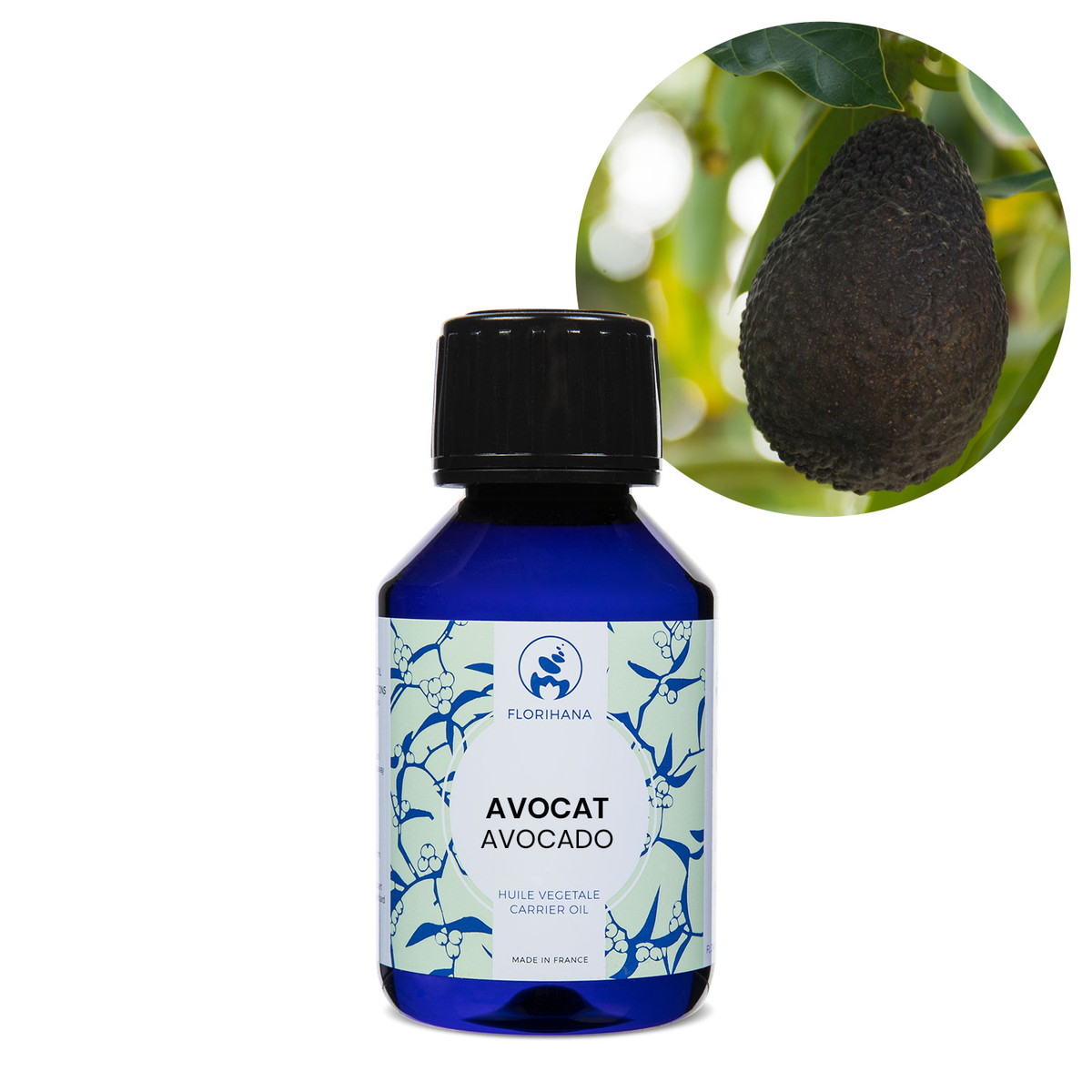 【オーガニック】 アボカド　100ml 未精製 【キャリアオイル 植物油 ベースオイル スキンケア アロマ フロリハナ Florihana】