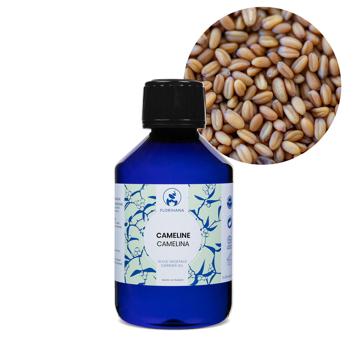 【オーガニック】 カメリナ 200ml 未精製 【キャリアオイル 植物油 ベースオイル スキンケア アロマ フロリハナ Florihana】