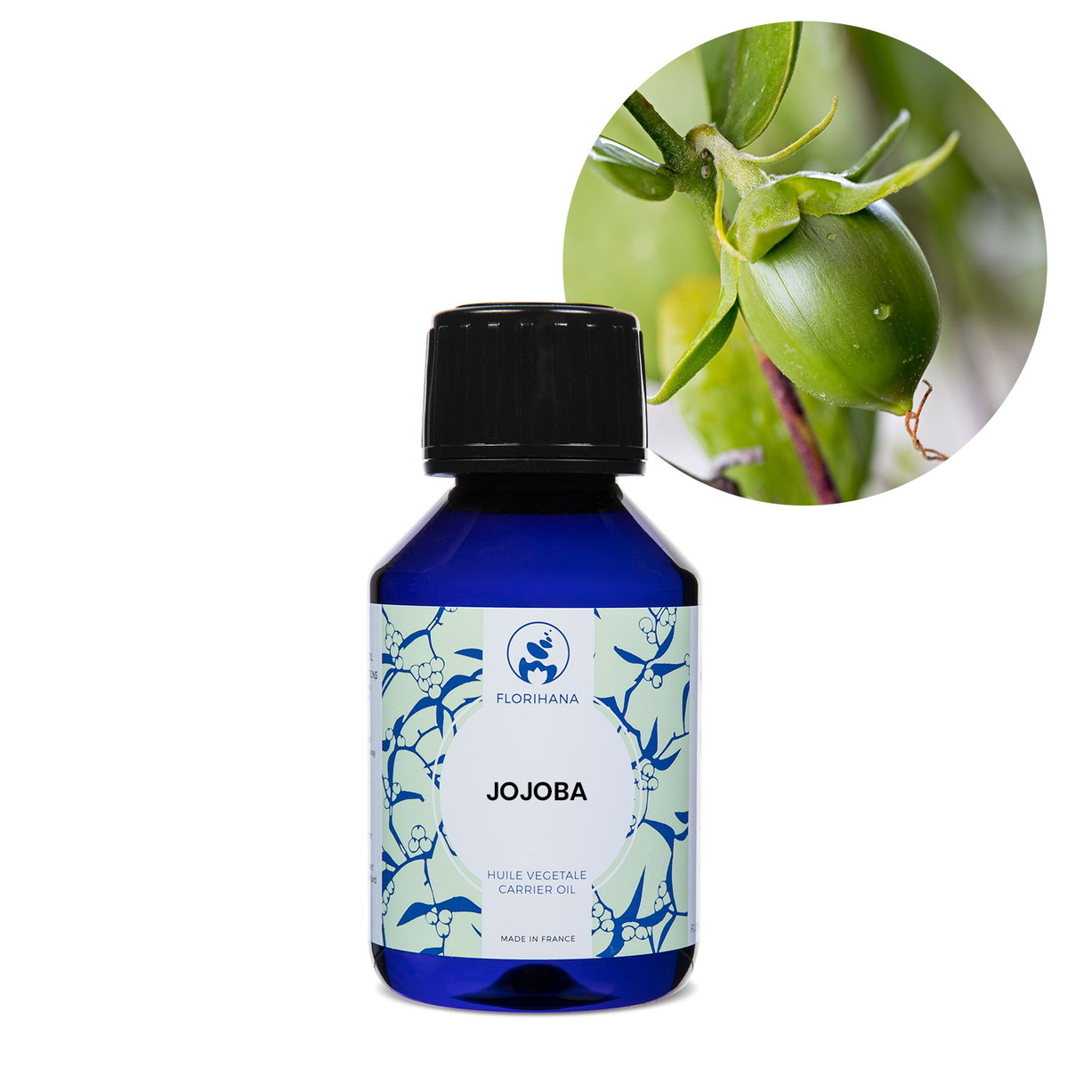 【オーガニック】 ホホバ　100ml 未精製 【キャリアオイル 植物油 ベースオイル スキンケア アロマ フロリハナ Florihana】