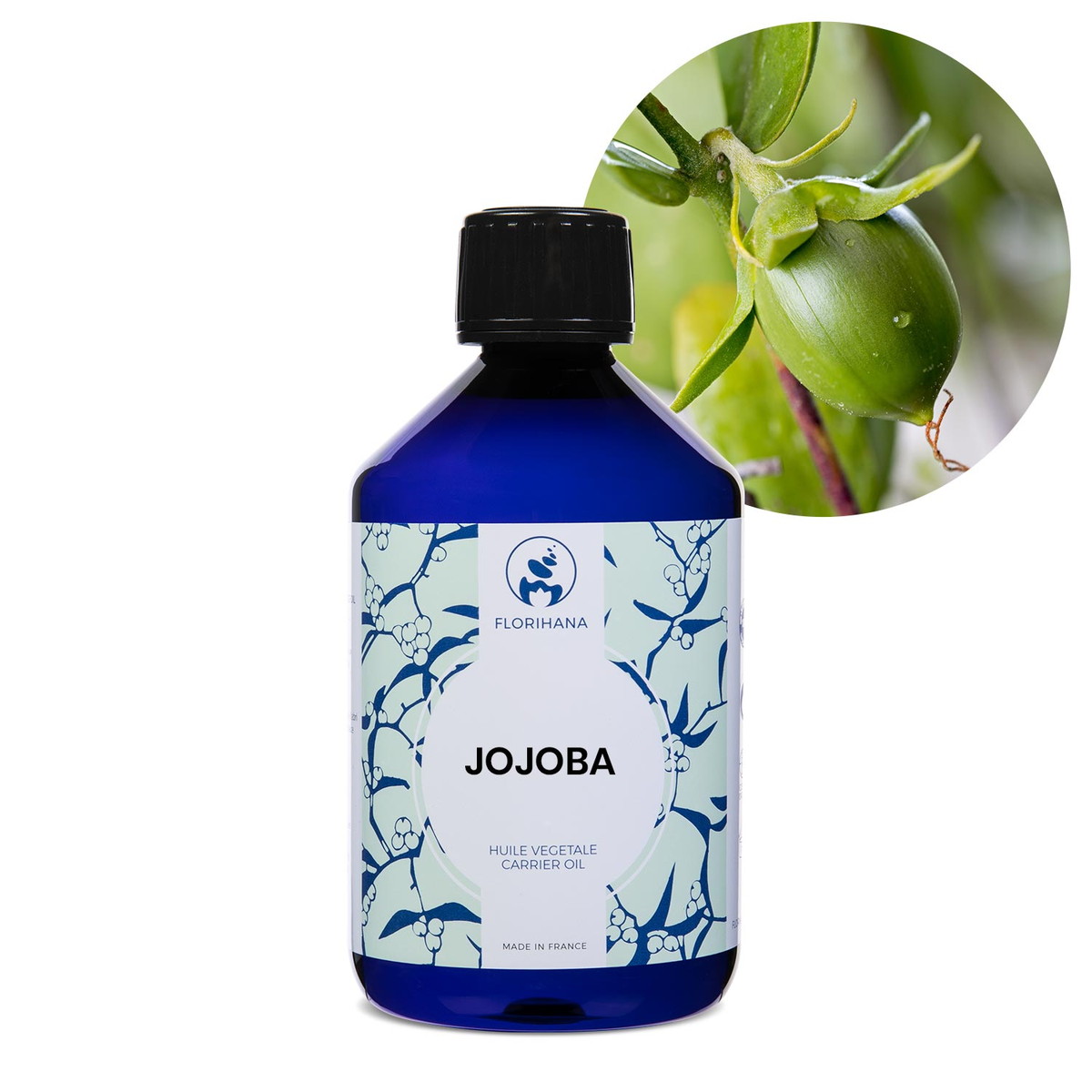 【オーガニック】 ホホバ　500ml 未精製 【キャリアオイル 植物油 ベースオイル スキンケア アロマ フロリハナ Florihana】