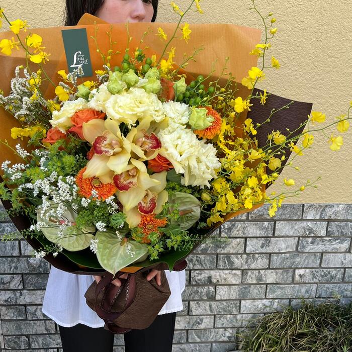 【楽天市場】花 ギフト アレンジメント 花束 ブーケ フラワーギフト 12000円 お祝い 記念日 誕生日 還暦 送別 開店 フローリスト リトルシード florist littleseed
