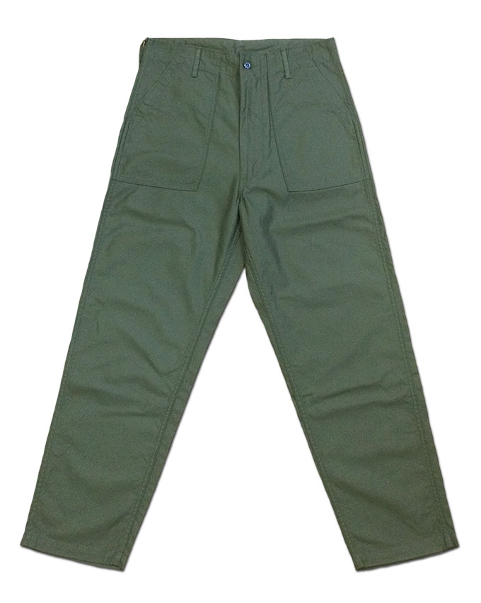 SPELLBOUND 43-839T 47-8 USベーカーパンツ オリーブ バックサテン ARMY ミリタリー スペルバウンド ドミンゴ MadeinJAPAN 倉敷 日本製