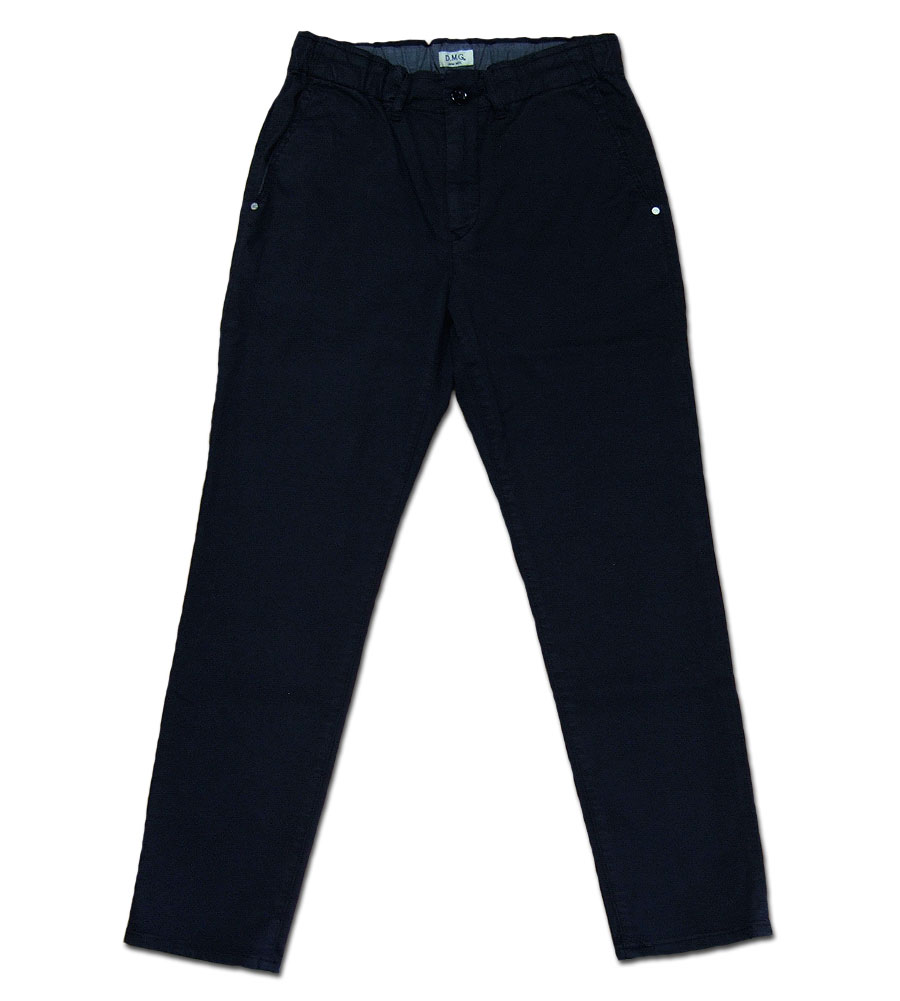 D.M.G ドミンゴ DMG 13-921T 19-2 リラクシングテーパードパンツ ブラック スリムパンツ ストレッチ アンクル丈 iSKO BJORN RELAXING TAPERED MadeinJAPAN 日本製