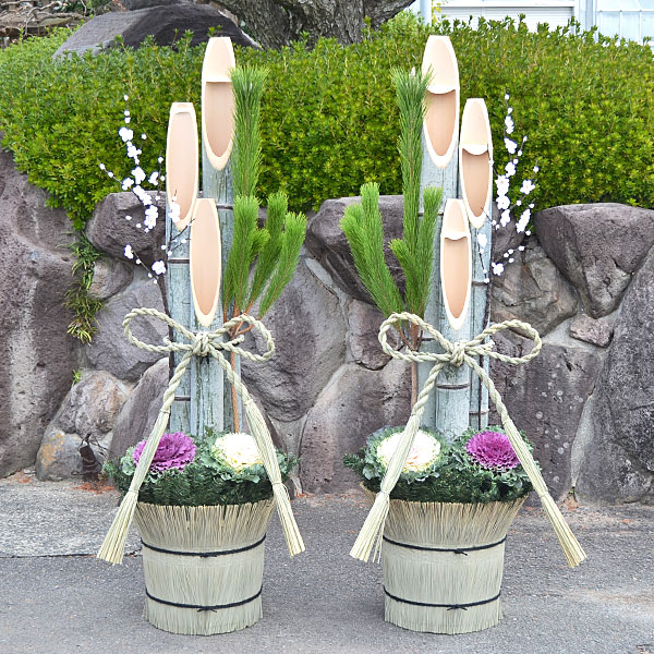 楽天市場】門松 LLサイズ 高さ約1.8m 【1対（2台で1セット）】門松