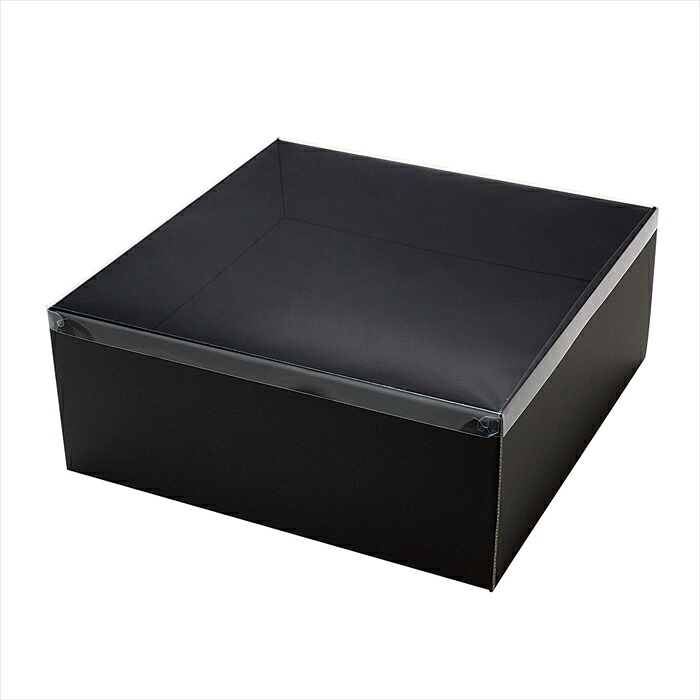 【リボン　ラッピング　包装資材　パッケージ】　リースボックス３５　黒　 gf000362-zzz アレンジＢＯＸ　リースＢＯＸ【東京堂】