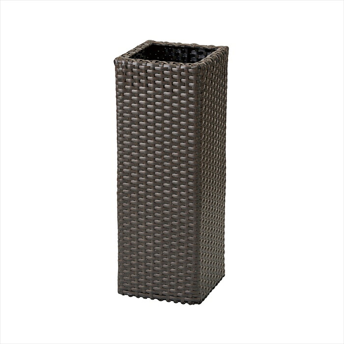 【花器　ベース　鉢カバー　大型花器】　プラ編みプランター　２３６２　＃２７　ＤＫ．ＢＲＯＷＮ gx002362-027 鉢カバー【東京堂】 6,699円