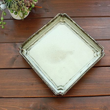 楽天市場】和食器 中皿 大皿 22cm【単品】「 たち吉 松禄 角皿 」角皿