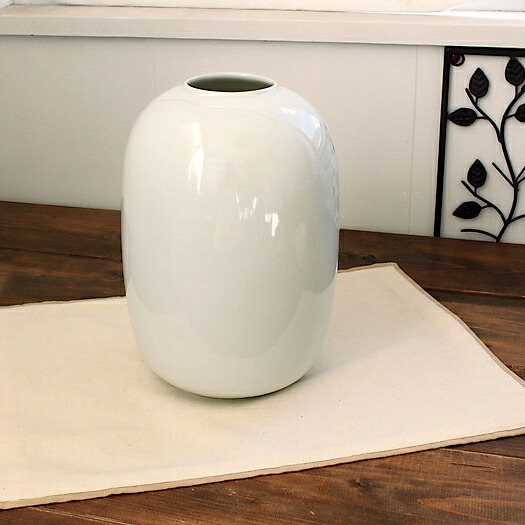 楽天市場】ラッパ型ホワイト花瓶(白い陶器 花瓶 花器 フラワーベース