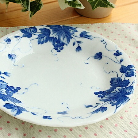 楽天市場】(在庫限り) リム付き葡萄柄ボウル(洋食器 ボウル スープ