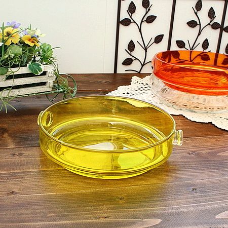 楽天市場】オレンジ ガラス鉢(21cm)(洋食器 ガラス ボウル 大鉢