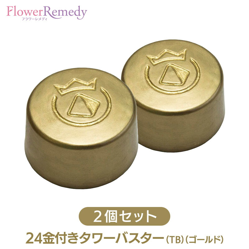 【2個セット】24金付きタワーバスター（TB）（ゴールド）《ボヘミアンオルゴナイト》2個セット[オルゴナイト/ボヘミアンオルゴナイト/電磁波/オルゴナイト/正規輸入品/タワーバスター]