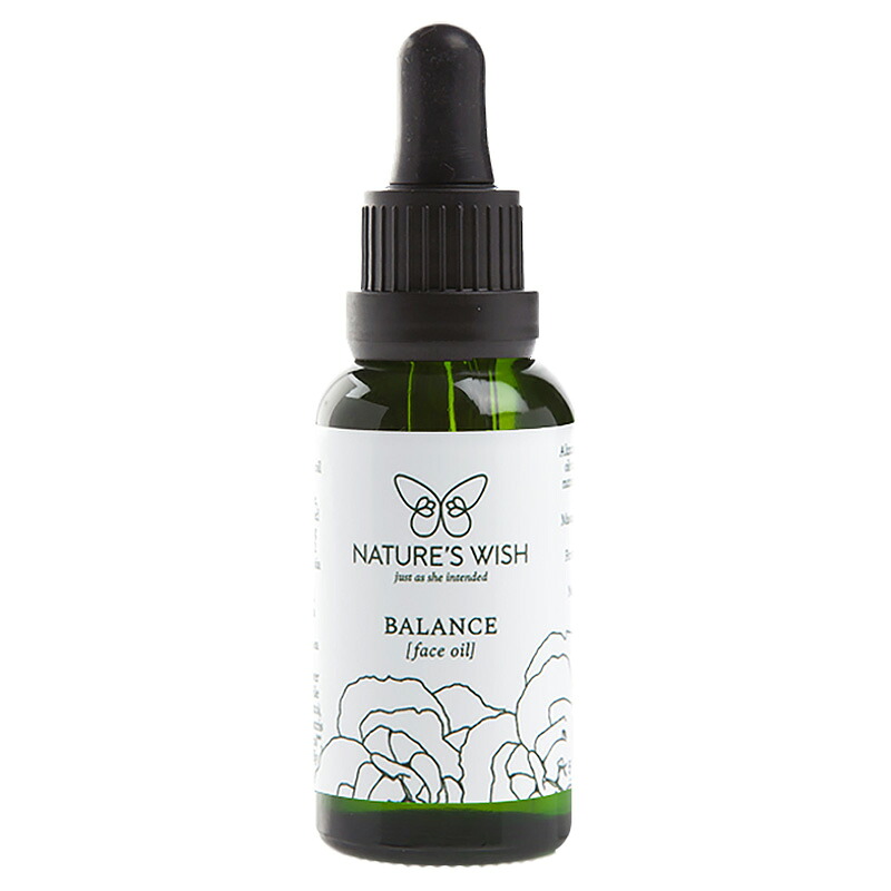 バランス フェイスオイル《ネイチャーズウィッシュ》 30ml [フラワーエッセンス/アロマ/エッセンシャルオイル/精油/スキンケア/美容オイル]