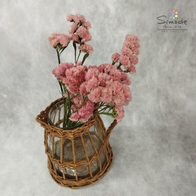 ハーバリウムに ドライフラワー スターチス サーモンピンク ハーバリウムに ドライフラワー スターチス サーモンピンク