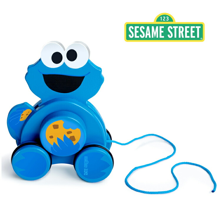 クッキーモンスター プルトイ セサミストリート Sesame Street スナック ストロール クッキーモンスターの木製プルトイ 木のおもちゃ 出産祝い ベビー 知育玩具 クリスマス プレゼント ギフト 赤ちゃん ディズニープリンセスのベビーグッズも大集合