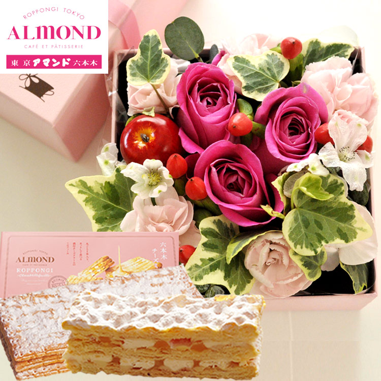 楽天市場】【銀座千疋屋】誕生日 ギフト 花 と スイーツセット