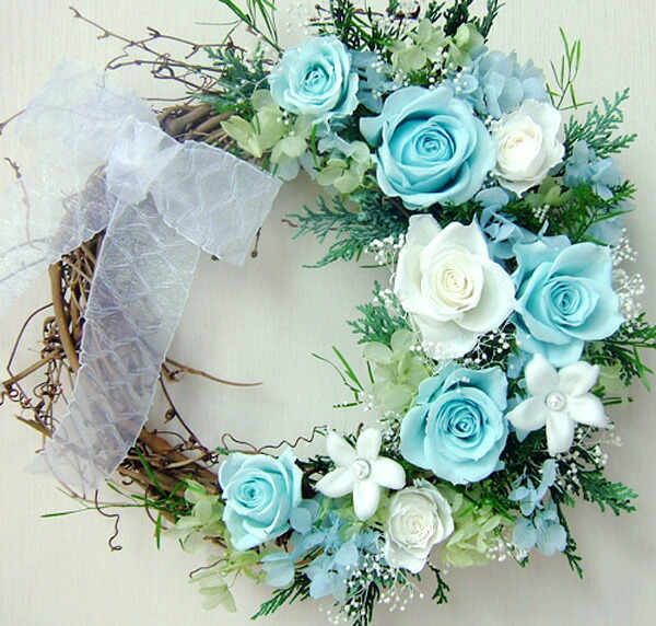 楽天市場】プリザーブドフラワー クリスマスリース【赤バラの