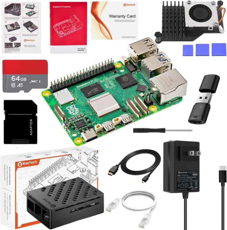 楽天市場】RasTech Raspberry Pi 5 8GB セット Raspberry Pi 5 8gb