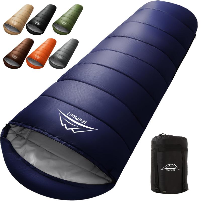 楽天市場】【送料無料】LEEPWEI 寝袋 シュラフ 封筒型 軽量 保温 耐寒