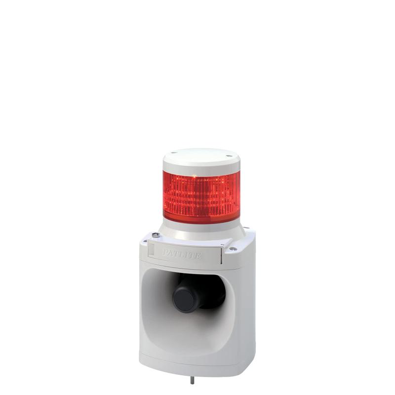 パトライト/PATLITE LED積層信号灯付き電子音報知器 シグナルホン LKEH-102FA-R Φ100 DC24V 1段 赤｜NewageOfficeflowing