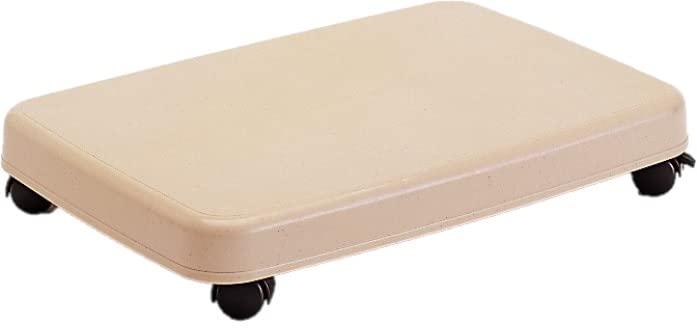 サンコープラスチック キャスター付き台車 ラクゴロ L 幅41.2×奥行28.2×高さ68cm ベージュ 24個入り