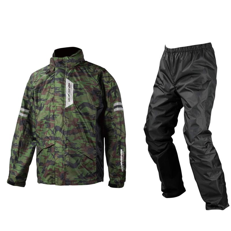 [KOMINE] バイク用 レインウエア ブレスターレインウェアフィアート RK-539 755 雨具 カッパ 防水 03-539 メンズ Camouflage L 10,292円