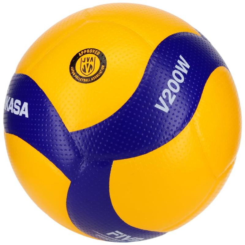 ミカサ(MIKASA) バレーボール 5号 国際公認球 検定球 一般・大学・高校 イエロー/ブルー V200W 推奨内圧0.3(kgf/?)