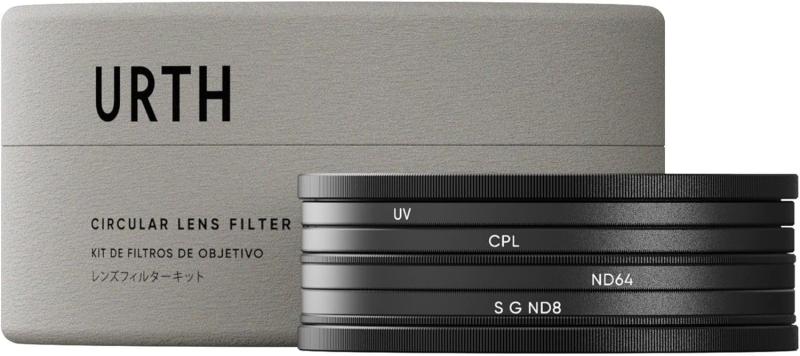 Urth フィルター4種キット プラス+ (UV + CPL + ND64 + ソフトグラデーション ND8) 固定 レンズフィルター (高透過率 / 20層・30層 ナノコーティング) 光学ガラス