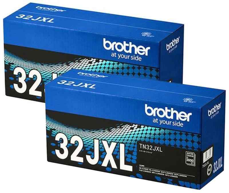 BROTHER 純正品 TN32JXL / TN-32JXL トナーカートリッジ ブラック 2本セット