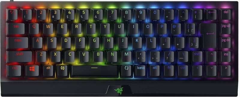 ゲーミングキーボード ワイヤレス BlackWidow V3 Mini HyperSpeed JP Yellow Switch 2.4GHz Bluetooth 最大200時間バッテリー持続 メカニカル イエロー軸 65%レイアウト Chroma RGB