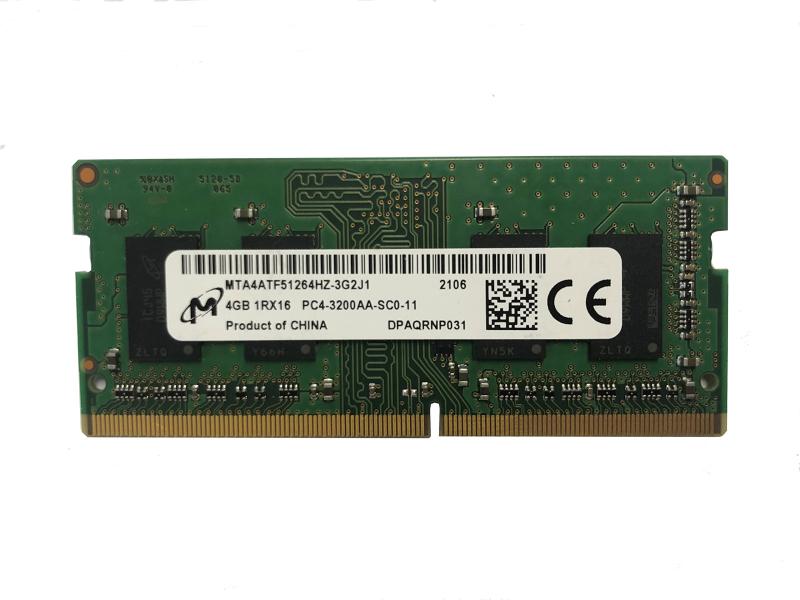 MICRON 4GB DDR4 3200MHz パソコン4-25600 1.2V 1R x 16 SODIMM 万覚え帳マイコン ランダムアクセス記憶装置 記憶装置モデュール MTA4ATF51264HZ-3G2J1 OEM包み