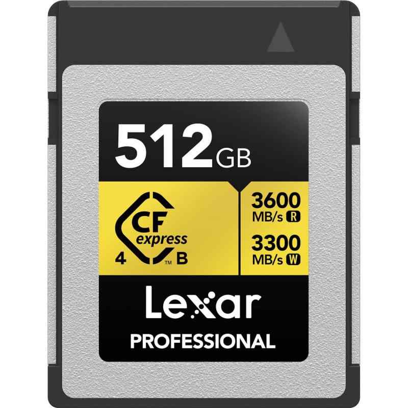 Lexar ゴールドつづき物 職業的 CFexpress 4.0 Type-B 記憶装置歌留多 - 512GB