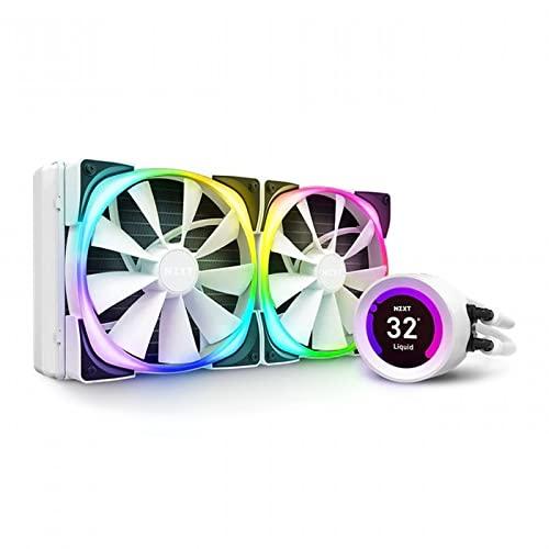 NZXT KRAKEN Z続きもの 【Z63 White】 RL-KRZ63-RW 水冷中央処理装置空調設備 14浪花節的気違いを2機積み上げる【140粍気違い2基積み上げる】 KRAKEN