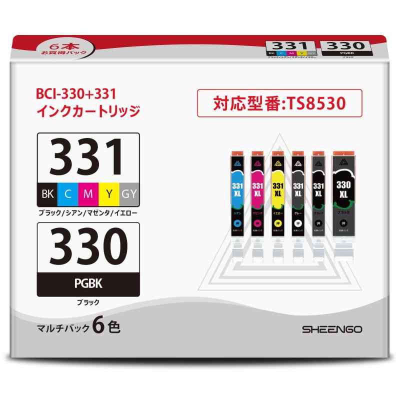 楽天市場】【送料無料】BCI-331+330/6MP インクカートリッジ キヤノン