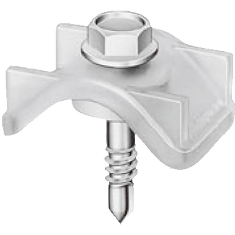 ヤマヒロ ドリルビス SUS410ステンレスジャックポイント ストッパー付ヘックス ポリカ製プラスチック波型座金/専用パッキン付5.0×25mm S.プラザHEX25 200本入り