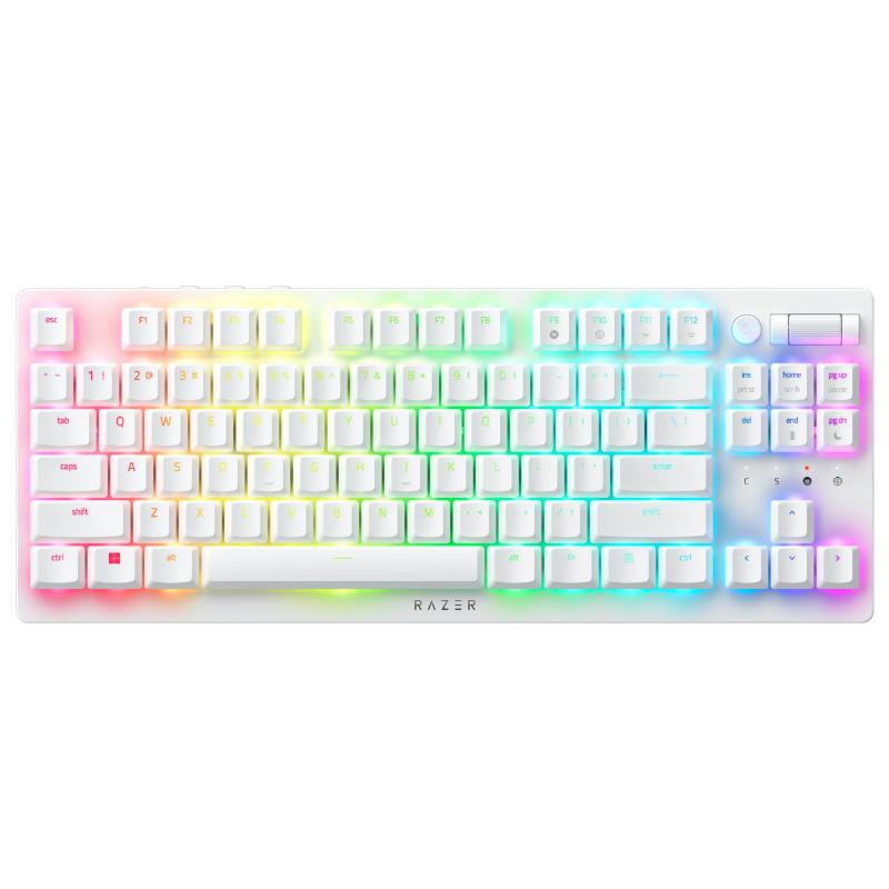 Razer(レイザー) DeathStalker V2 Pro Tenkeyless White Edition Linear Optical Switch ゲーミングキーボード 薄型オプティカルスイッチ 無線電話 2.4GHz Bluetooth T
