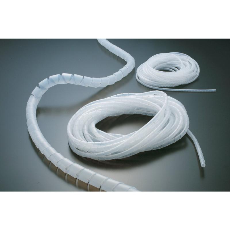 【ケース販売】TRUSCO(トラスコ) スパイラルチューブ10m結束径φ9.0~32.0白×10巻|フローイングgt