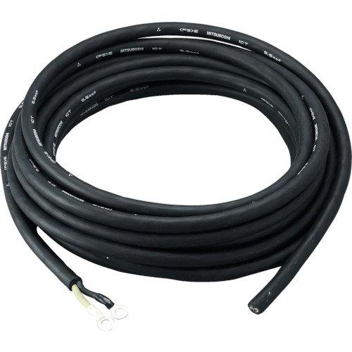 トラスコ中山(TRUSCO) 溶接用ケーブル 1次側 10m 2CT2C×14.0mm 溶接機用接続ケーブル1次側2芯 φ8丸端子付 主としてアーク溶接機の1次側ケーブル このケーブルは、弾力性のある強靱な天然ゴムを使