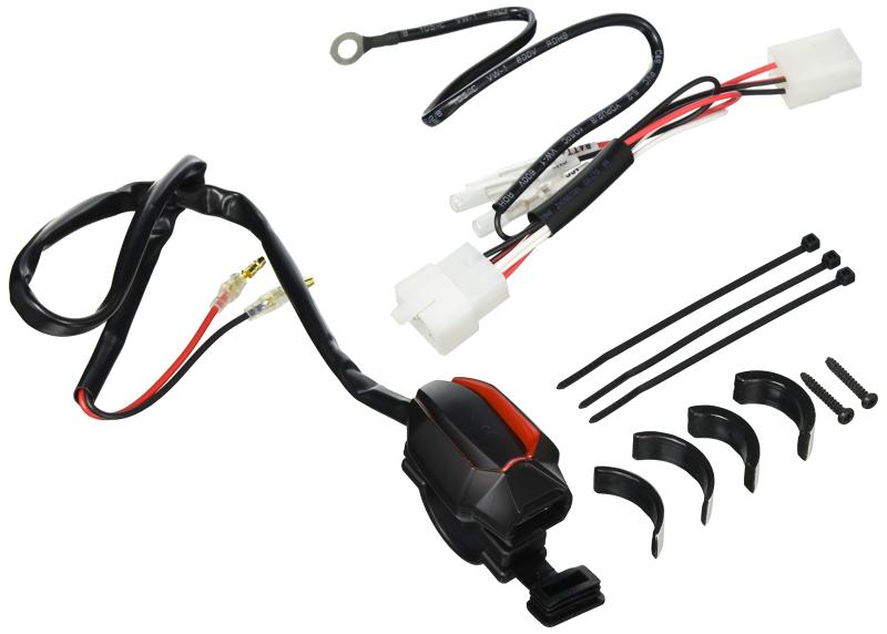 キタコ(KITACO) USB電源キット(スモールタイプ) K・TOUR クロスカブ50(AA06)、クロスカブ110(JA45/JA60)、スーパーカブ50プロ等 80-757-14460画像