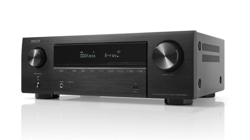 デノン Denon AVR-X1800H AVサラウンド受信システム 7.2ch 8K Ultra 固定ディスク、HDR10+、eARC相応う/黒いこと AVR-X1800HK