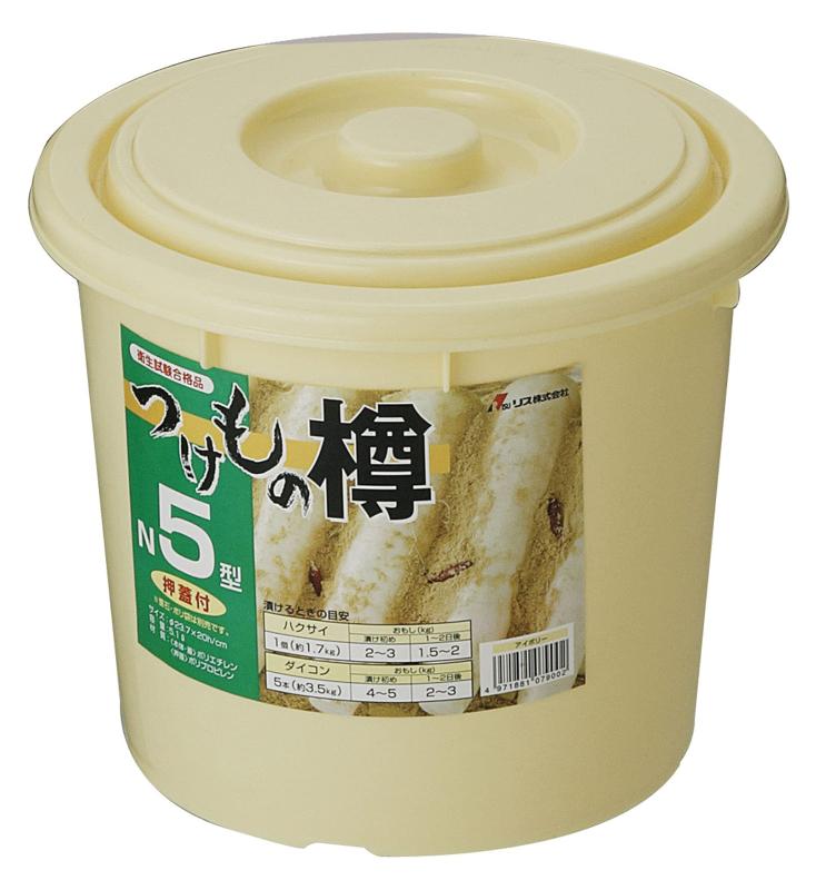 楽天市場】漬物樽 つけもの樽 5.1L NI5型 ｜ 漬物容器 プラスチック